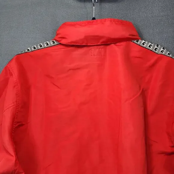 OBEY Worldwide Mens Jacket Large Red Windbreaker Hooded Outdoor Hiking Gorpcore - Picture 14 of 16